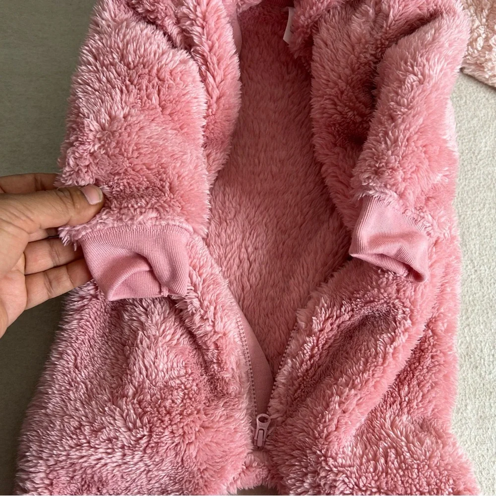 Bundle Carter's‎ Pink Sherpa One piece jumpsuit size 3-6M